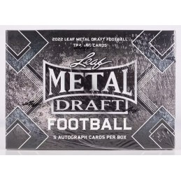 2022 Leaf Metal Draft Football Hobby Box