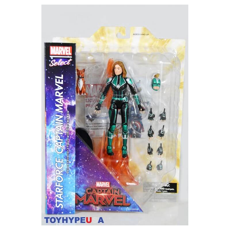 Marvel Select Diamond Select Captain Marvel Starforce Action Figure Marvel Select Diamond Select Captain Marvel Starforce Action Figure