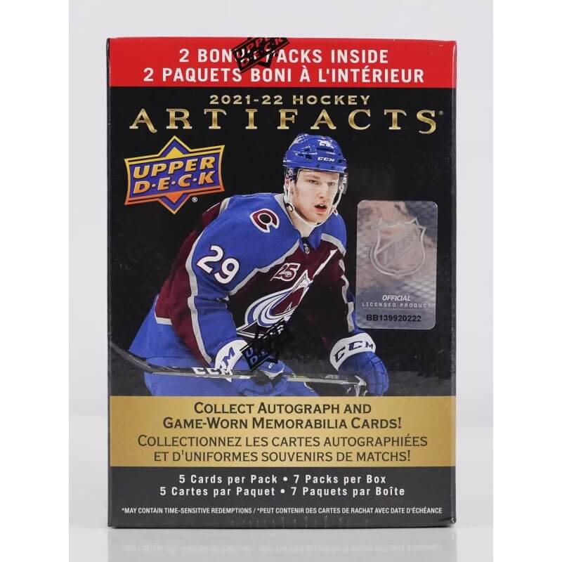 2021-22 Upper Deck Artifacts Hockey Blaster Box - Canada Card World
